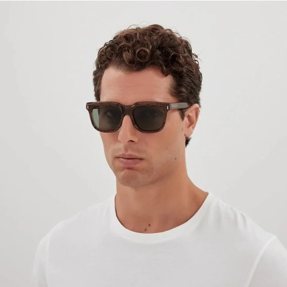 NEW GUCCI SUNGLASSES GG1523S 003 BROWN EYEWEAR